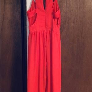 Long orange/poppy colored summer dress